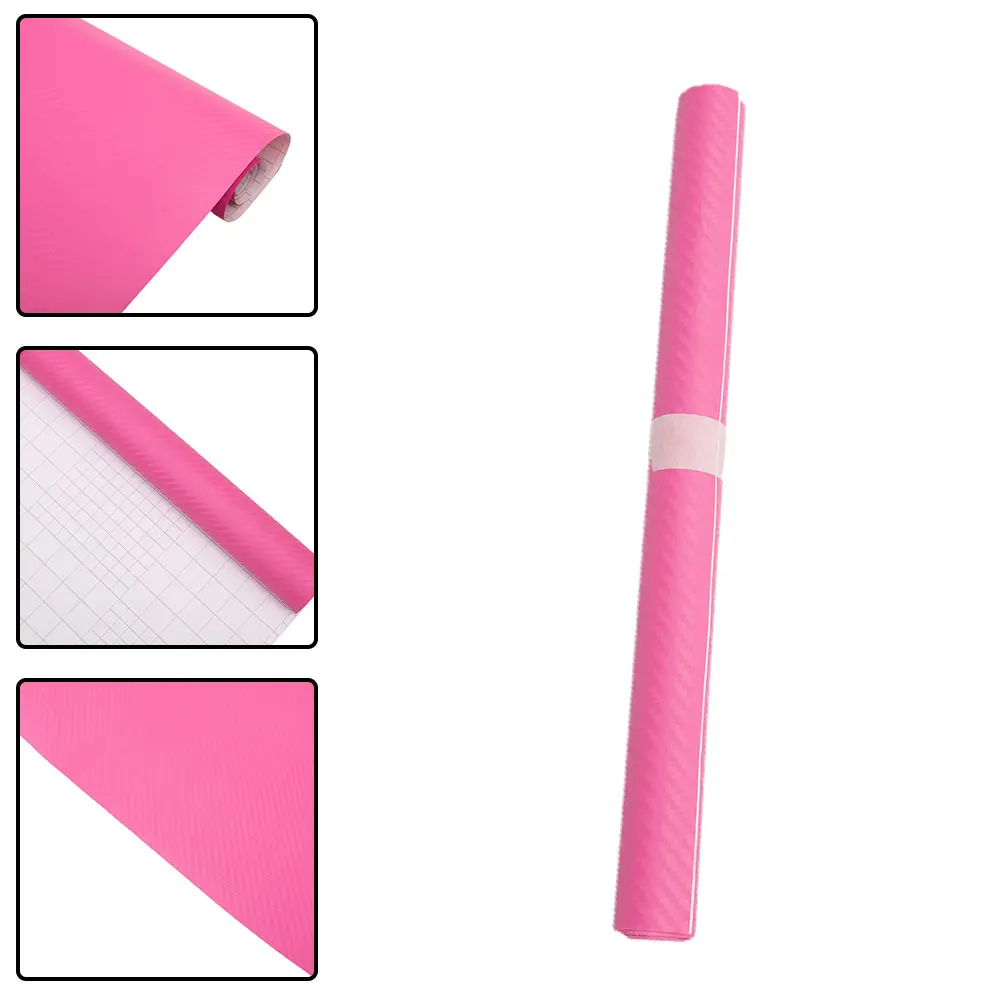 

Protective Car Sticker Rear Mirrors 127 X 30cm Wrap 50x12Inch Interior Panel Pink Accessories Air Vents Armrest
