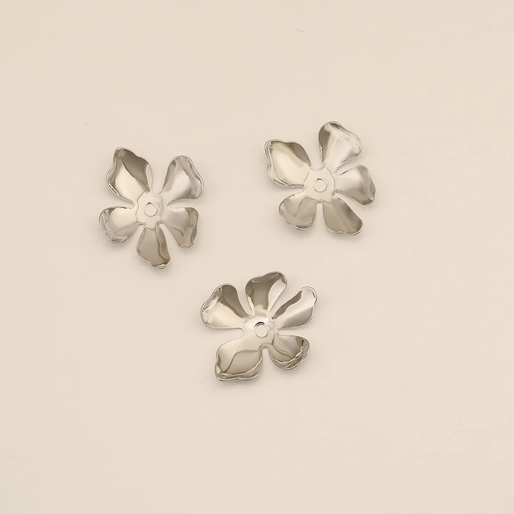 Cordial Design 19*22MM 100Pcs Jewelry Accessories/Genuine Gold Plating/Jewelry Findings&Components/Flowers Plates/DIY Hand Made - cordial