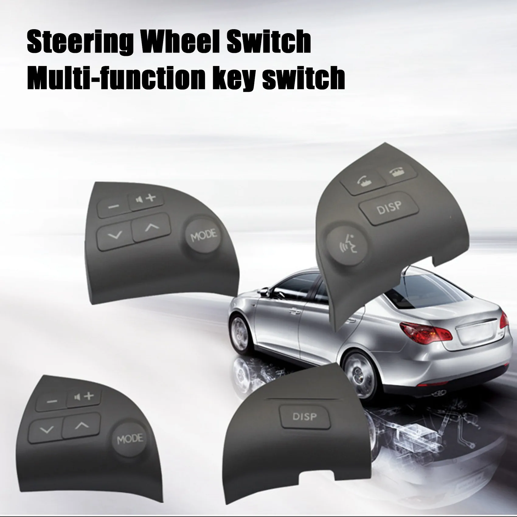 

2 шт., многофункциональные кнопки для рулевого колеса Toyota Lexus ES350 84250-33190 A