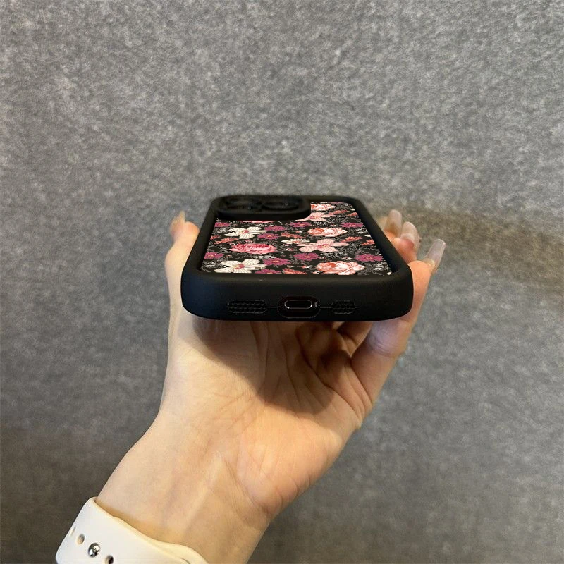 Cute Flower Pattern Silicone Soft Phone Case