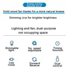 52inch Low Floor Ceiling Fan Light Remote Control Led Llights Indoor Restaurant Solid wood fan leaves With Fan Chandelier 3