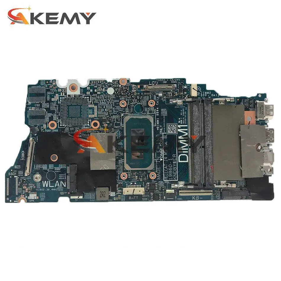 Original Laptop motherboard For DELL 14 5406 Mainboard I5-1135G7 CPU CN-0FW6F0 0FW6F0 19860-1 mother board of computer