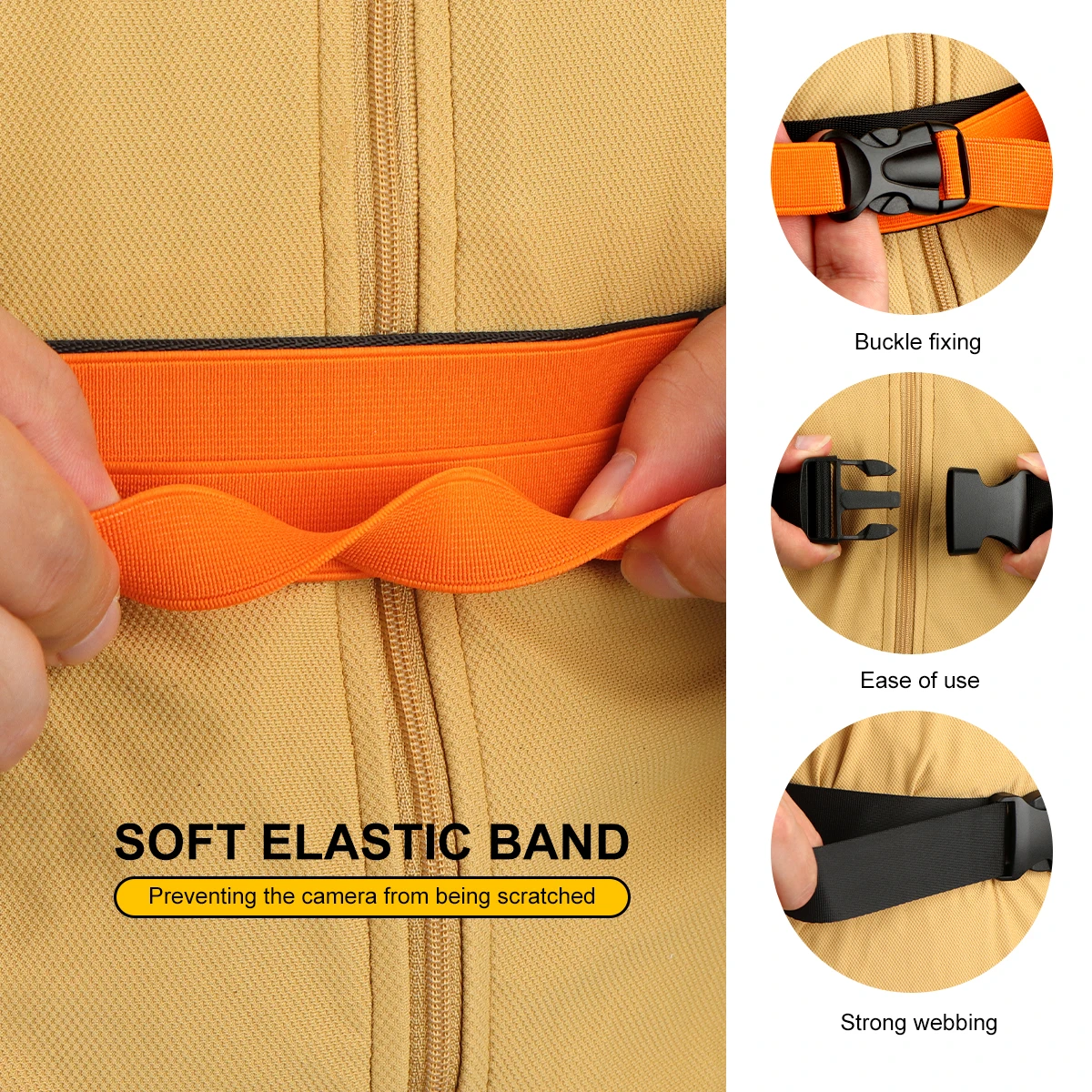 WRELS Camera Waist Strap Stable Photography Fixed Belt Adjustable Camera Belt Outdoor Cycling Prevent Falling Photography belt