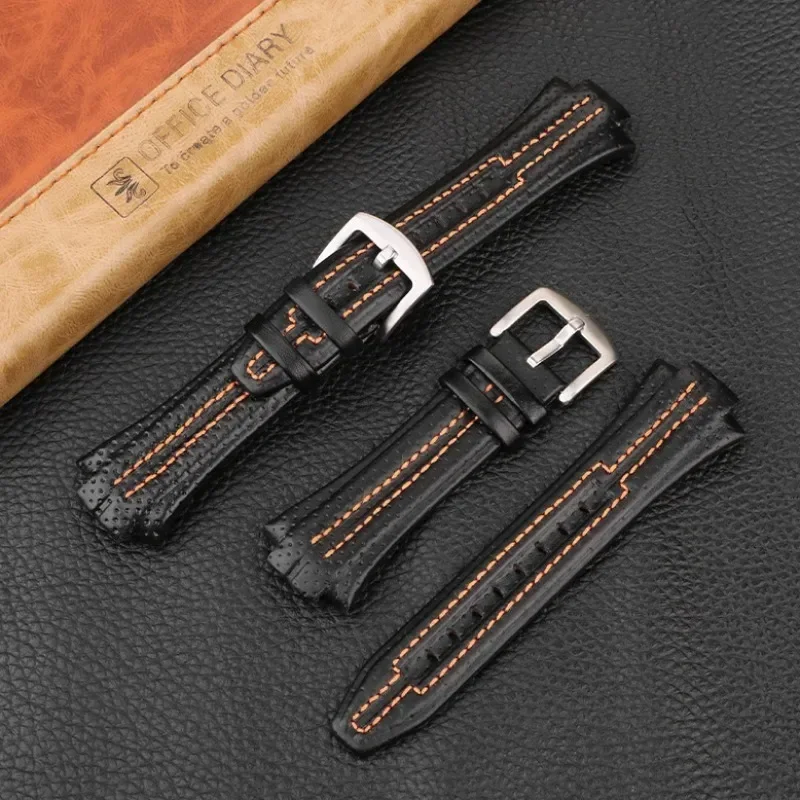 Genuine Leather Waterproof Sport Watch Strap - 15x27mm