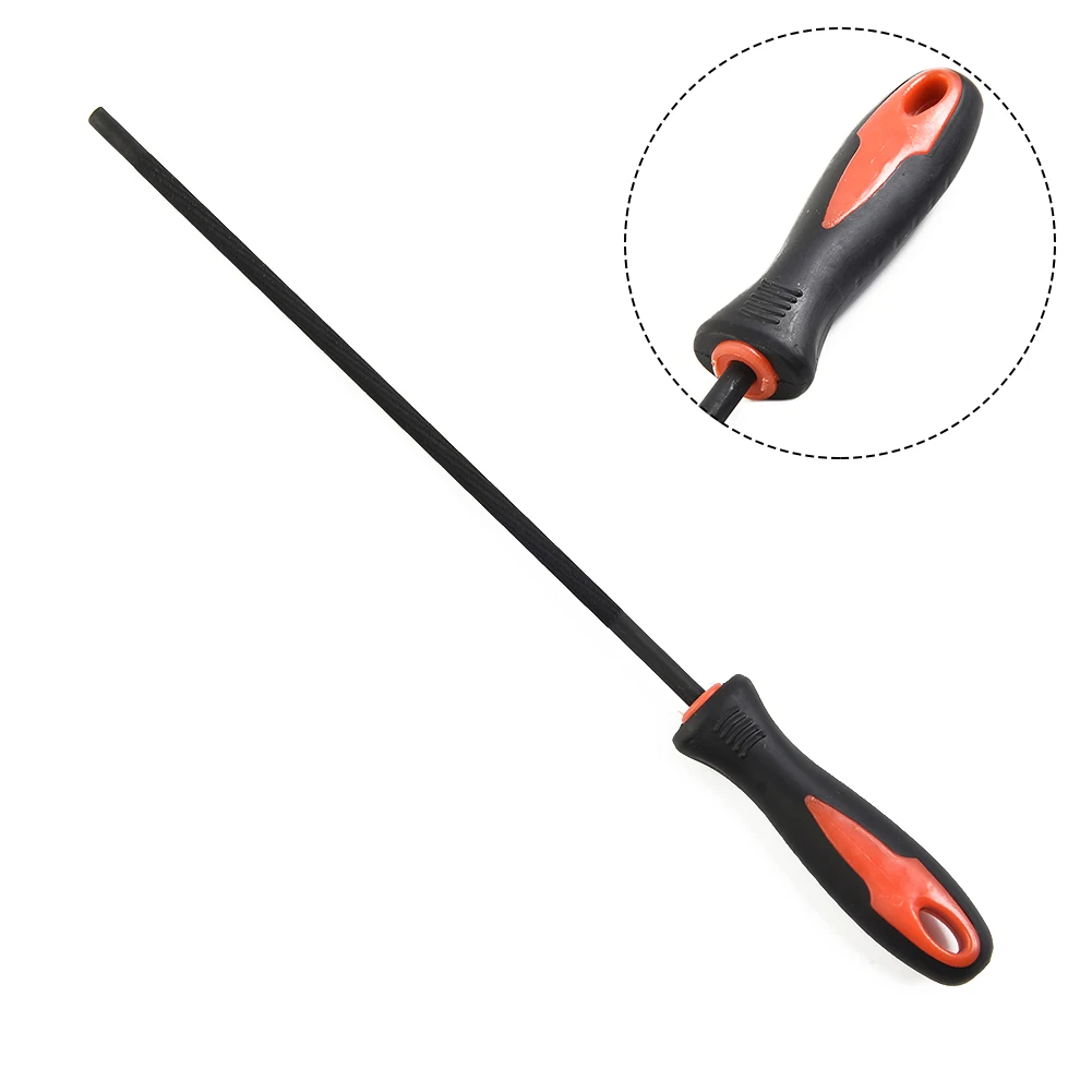 High Carbon Steel Chainsaw Sharpener File - 28.5cm, Large Chain, High Quality
