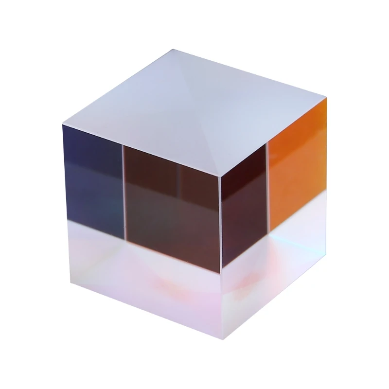

Upgraded Optical Glass Prism RGB Prism Colorful Combiner Splitter for Cross Dichroic Cube RGB Prism Optical Glass Triang