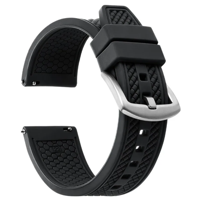 Premium Silicone Sports Watch Band - Waterproof Strap