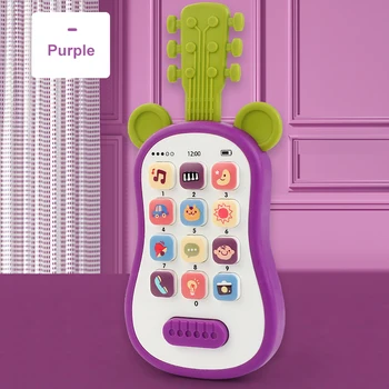 Giocattoli Telefonici a Forma di Chitarra per Bambini, Telefoni Musicali con Suoni, Giocattoli per il Sonno, Telefoni Analogici per Bambini, Giocattoli Educativi per la Prima Infanzia, Regali per Bambini