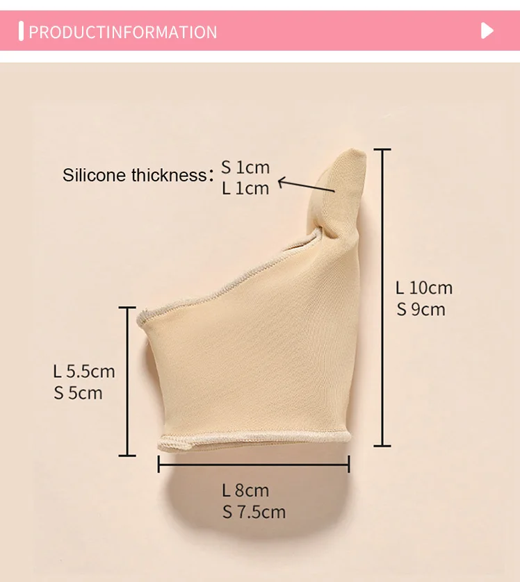 1 Pair Silicone Toe Correction Device, Breathable And Comfortable Toe Splitter, Washable And Reusable – Detail 2