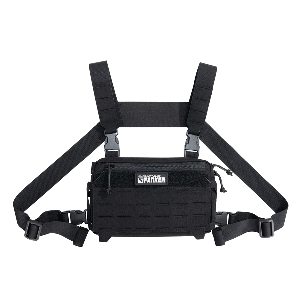 Tactical Vest Chest Rig Pack Pouch Backpack Outdoor Walkie Talkie Pack Holster Chest Bag Hunting Camping Sling Bag 4