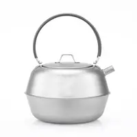 Kit d'ustensiles de cuisine de Camping, Pot de Barbecue de pique-nique de randonnée, vaisselle d'extérieur Portable, bouilloire, ensemble de casseroles, bol, équipement de Camping 2