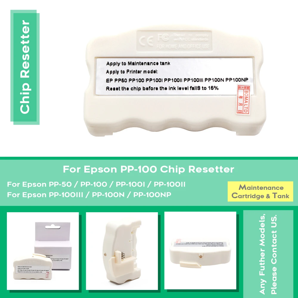 Per Epson Pp-100 Pp-100N Pp-50 Resetter Chip Serbatoio Di Manutenzione