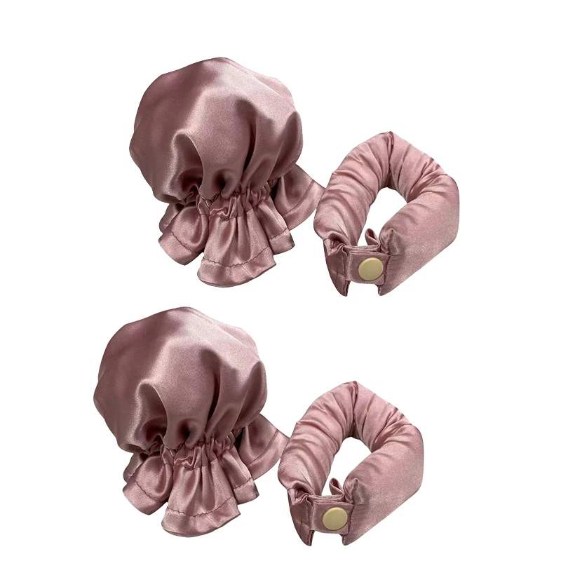 Heatless Curling Rollers - Soft Silk Hair Styling Tools for Effortless Waves and Curls