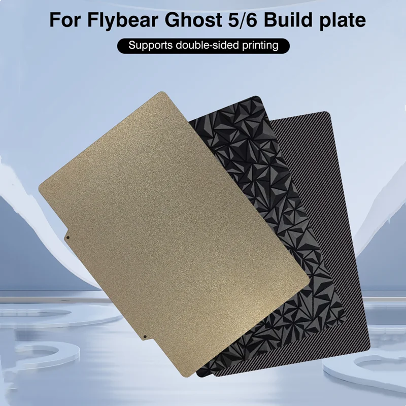 

For Flyingbear Ghost 6/5 Hotbed 230x257 Double Sides PEI+PEO Bulid Plate Magnetic Base PET Coated Spring Steel Sheet 3D Printer