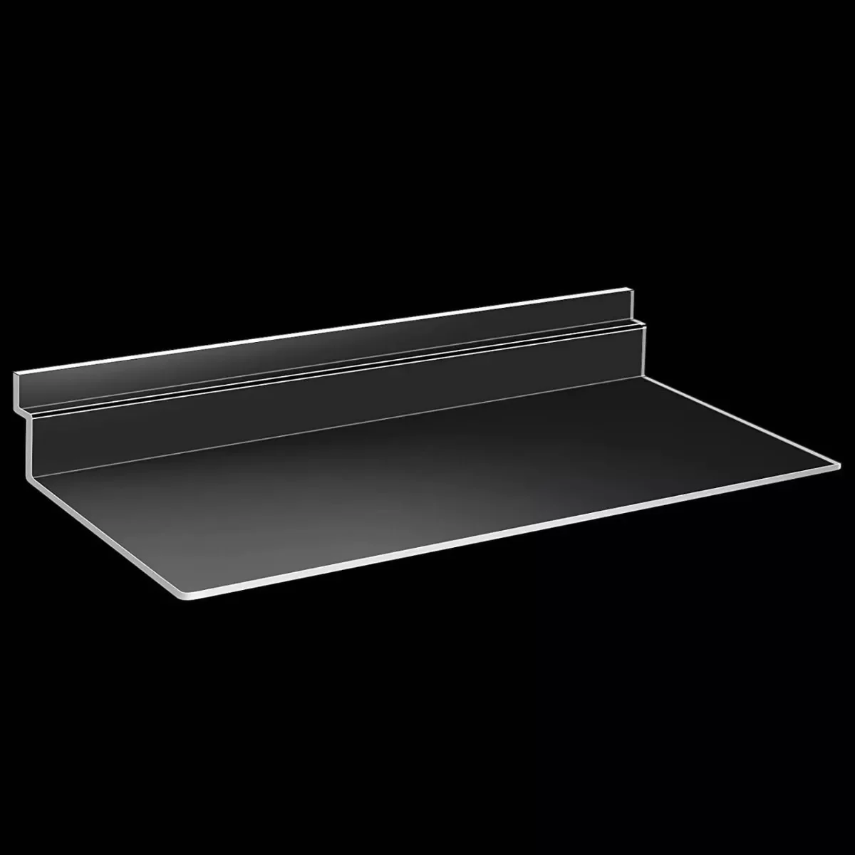 5/10 PCS Slatwall Shelves Hanging Slatwall Accessories Clear Shelf Plastic Shelves for Wall, Home Shoe Stores