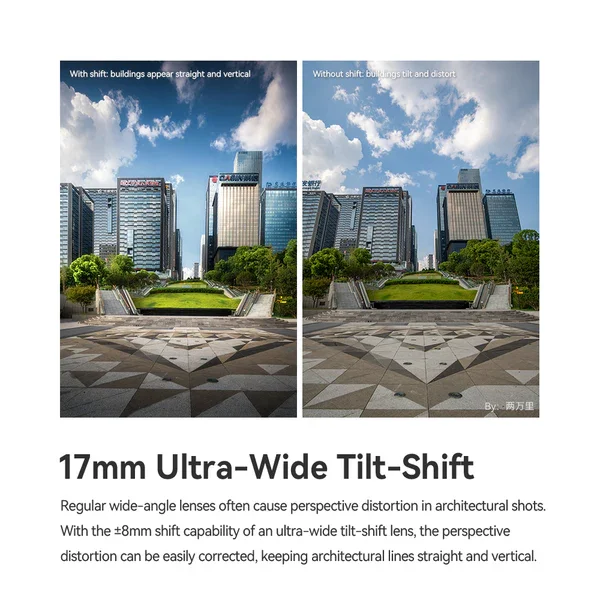 【신제품】TTARTISAN Tilt-Shift 17mm F4 Full Frame Manual Focus TTARTISAN 틸트시프트 17mm F4 풀 프레임 수동 초점 렌즈( E 마운트, 후지 GFX 마운트용