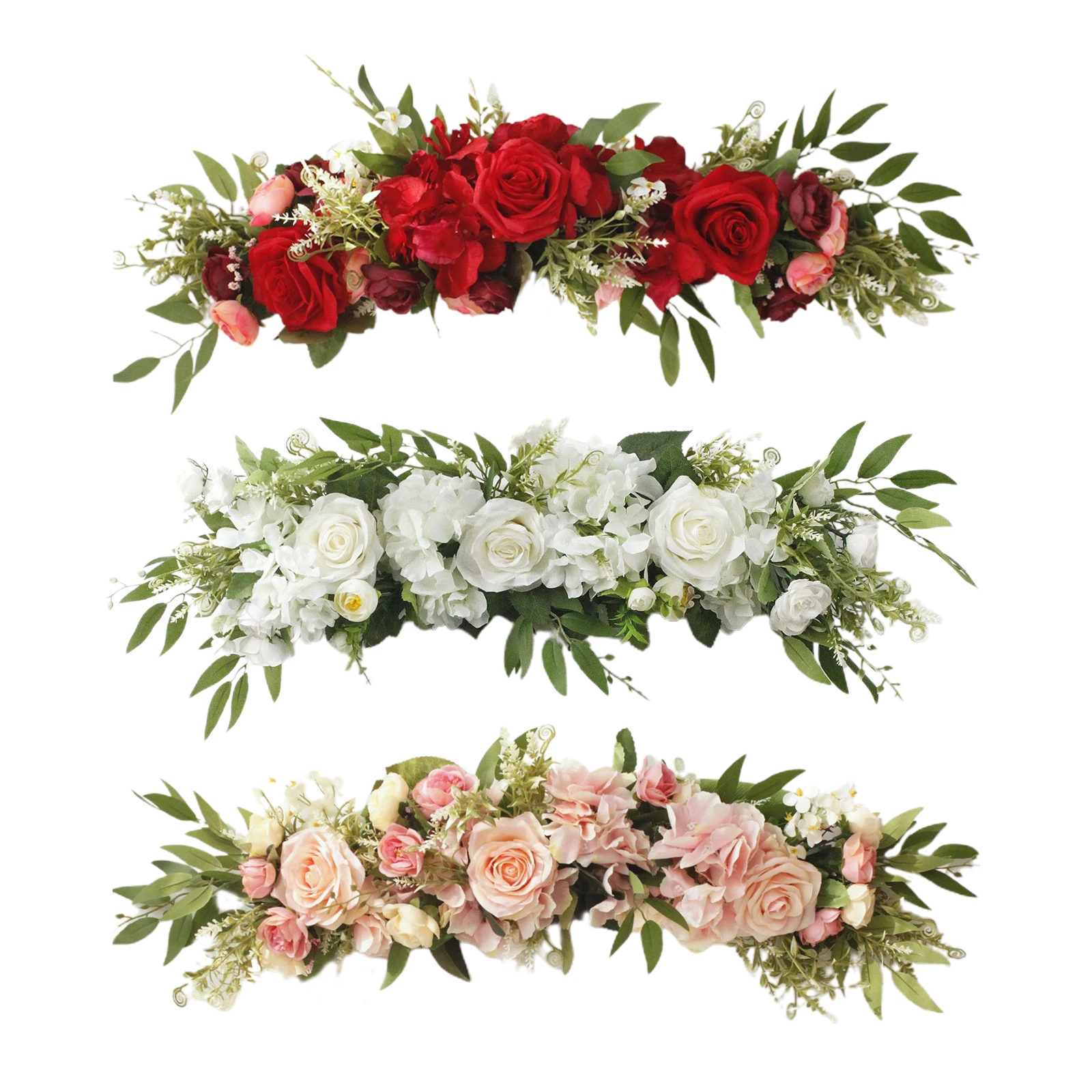 

Roses Door Lintel Decoration Artificial Flowers Adornment Party Decorations Hanging Home Wall Wedding Supplies Wreath Fake Plant