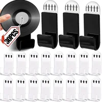 6/30PCS Acrylic Record Display Holder Self Adhesive Album Disc Rack Wall Mount Self Hook Multipurpose Poster Storage Float Shelf 1