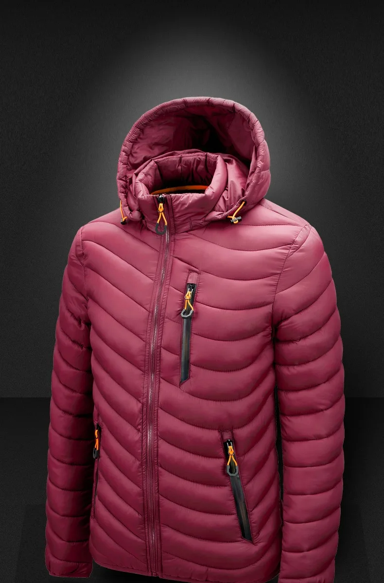New Autumn Winter Mens Jacket Thicken Jackets Men Coat Men Hooded Windbreak Outwear Oversize 6XL Hoodies Jacket Parkas