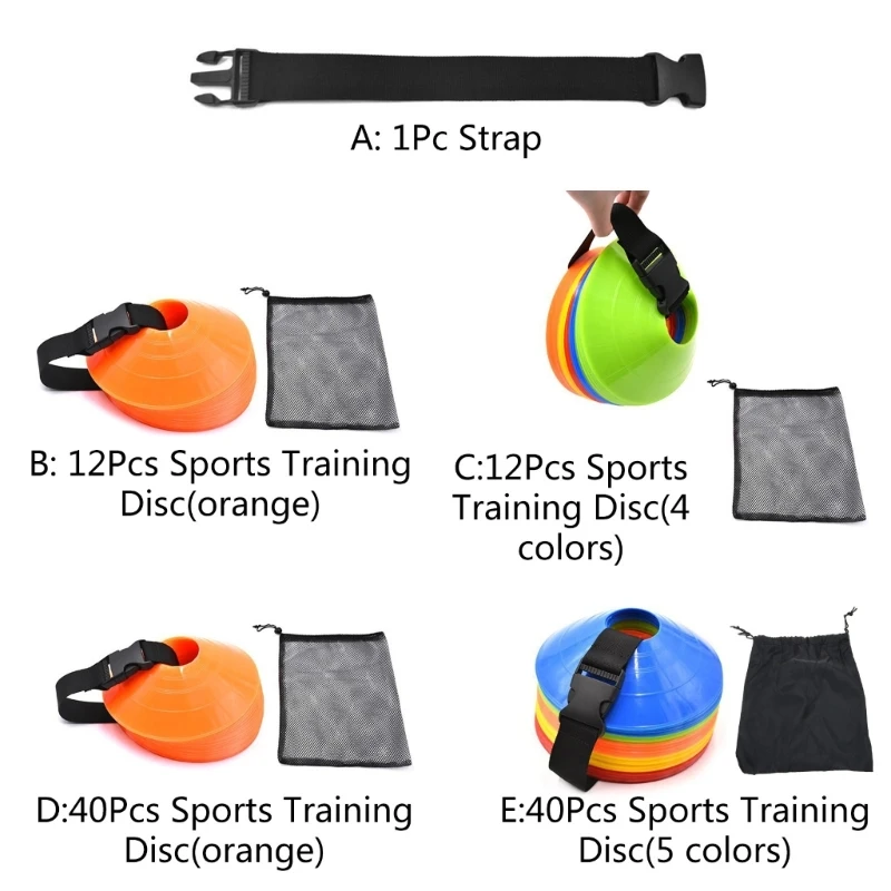 

Soccer Cones Sports Disc Cones Agility Training Mark Disks Football Basketball Field Cones Markers Outdoor Game Supplies