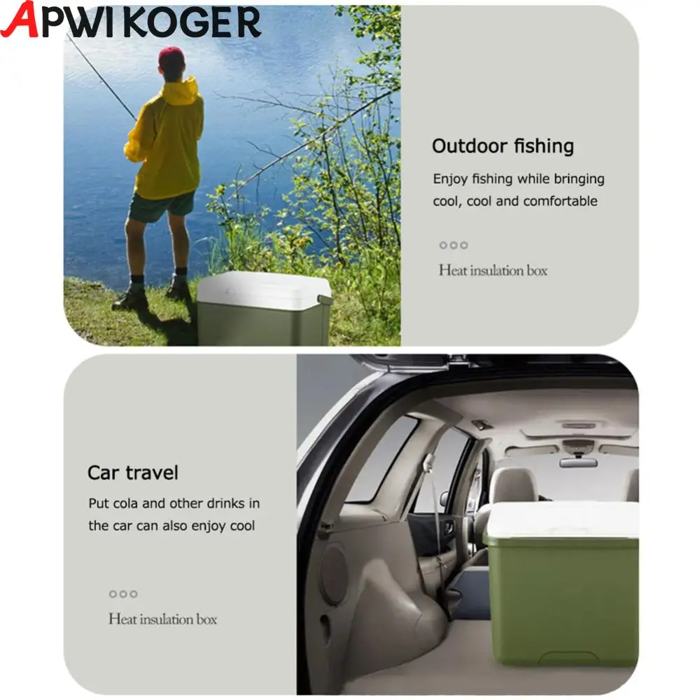 6L Portable Eco-Friendly Car Refrigerator Dual-Use Insulated Cooler for Home Camping and Traveling Needs