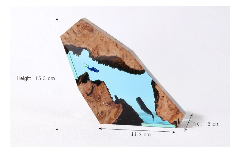Karst Cave Whale Diver Table Lamp