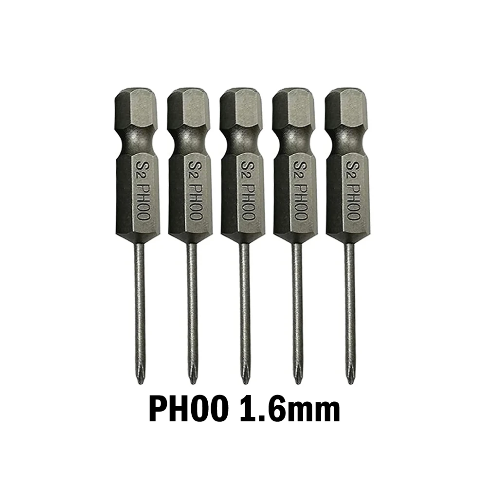 

5pcs 6.35mm Hex Shank 50mm Cross Screwdriver Bits Electric Driver Tools Alloy Steel PH00 PH1 PH2 Screwdriver Socket Bit Tools