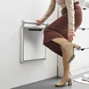 Aluminum Bathroom Bath Chair Creative Invisible Wall-mounted Shower Seats Modern Folding Mute Shoe Changing Stool with Armrests 5