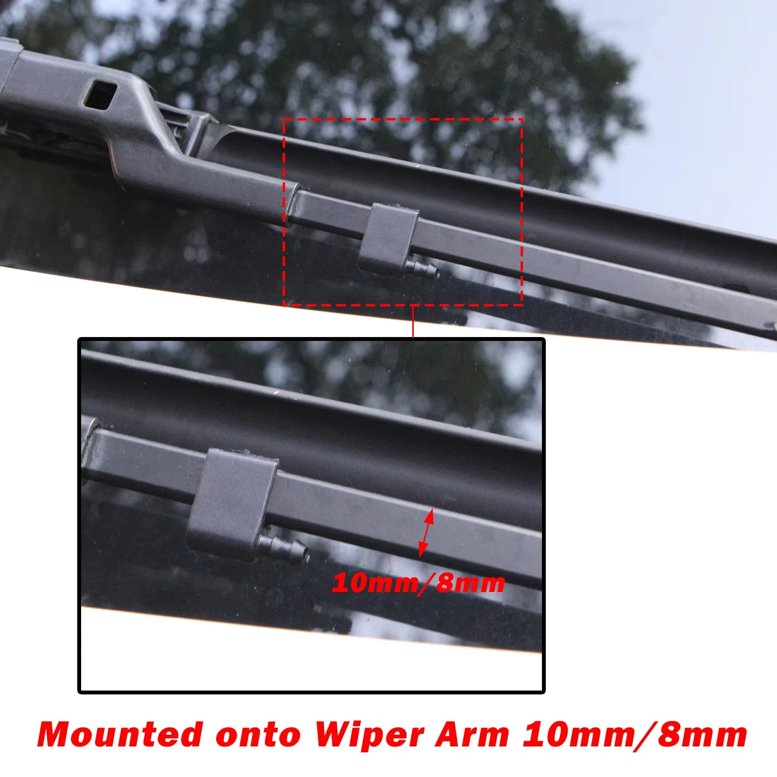 메르세데스 벤츠 스프린터 VW Crafter 2006 - 2018 2E1955985 2E1955986 용 2Pcs 앞 유리 와이퍼 와셔 노즐 스프레이 제트