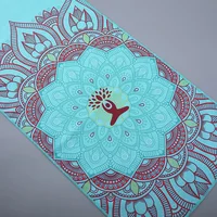 30*100cm Printed Yoga Towel Portable Double Layer Non-Slip Mat Protection Yoga Exercise Pad Quick Drying Pilates Towel Blanket 2