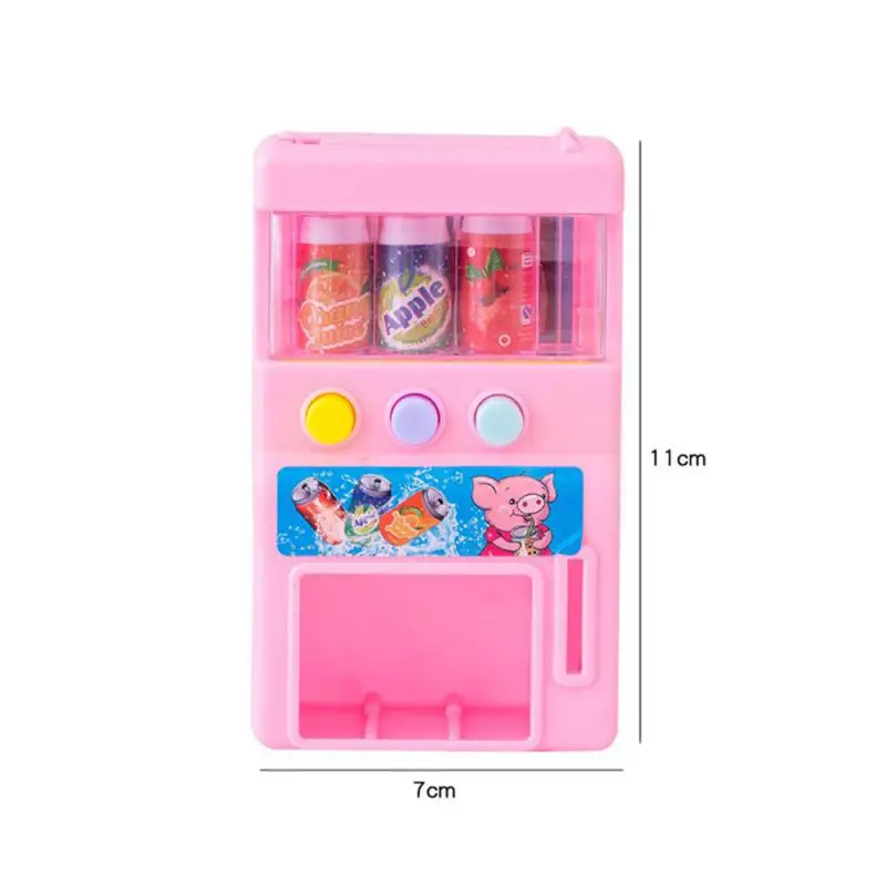 Hot-selling Children's Simulation Mini-coin-operated Beverage Vending Machine Self-service Beverage Cute Funny Toys For Children 4