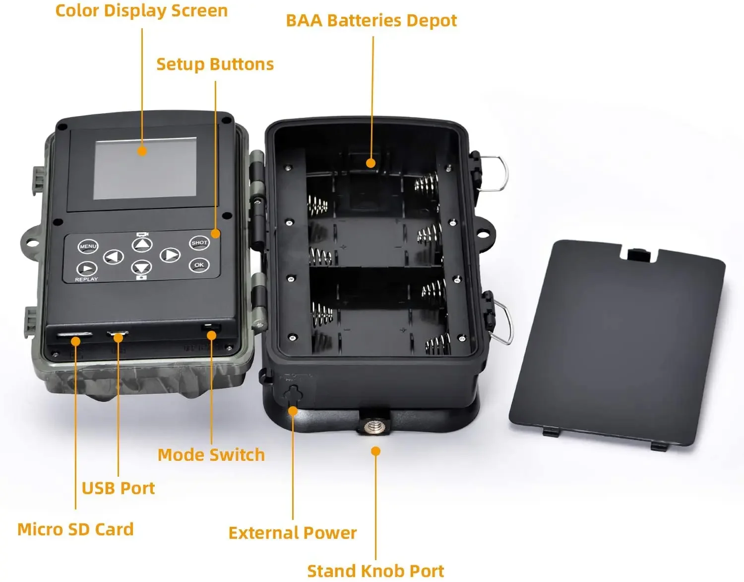 HC-801 Series APP Control 4G 20MP 1080P Hunting Trail Camera Wireless Wildlife Cameras 0.3S Trigger Night Vision