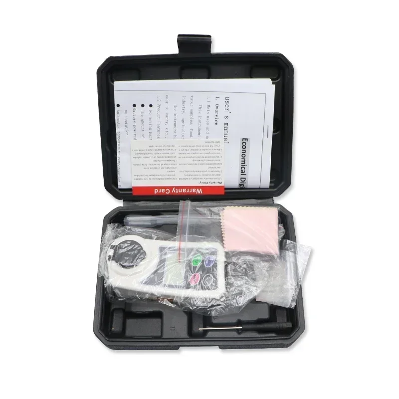 SHAHE Digital Refractometer, 0 to 55 percent Brix use for measure the sugar content in water samples food fruits and crops