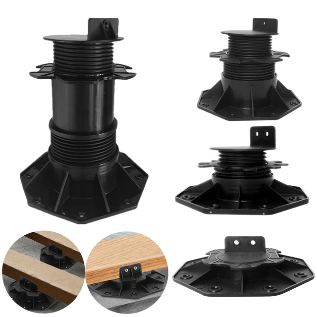 Talapzatcsapágy Terasz Csapágy Magasság-Állítható Lemezcsapágy Fedélzeti Deszkák Wpc Fa Időjárásálló Fagyálló, Könnyen Használható