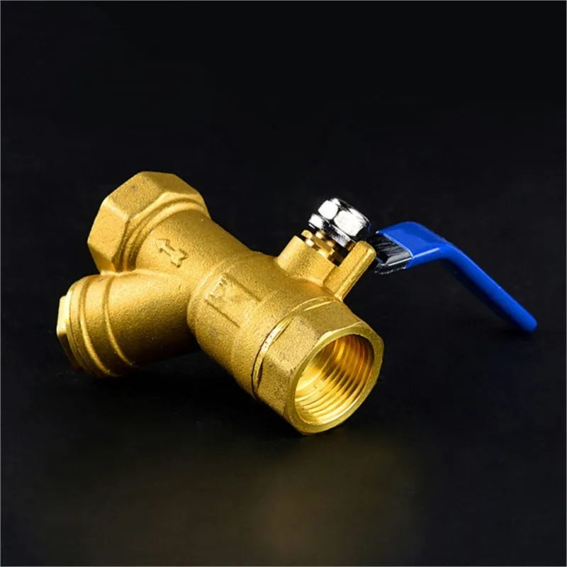 1pcs Brass Y Type Strainer Filter Ball Valve 32mm DN32 BSP Equal Female Thread