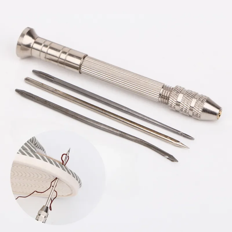 Leather Sewing Awl Set Replaceable Multifunctional Shoes Repair Tool Kit Punch Stitching Needles DIY Sewing Leathercraft