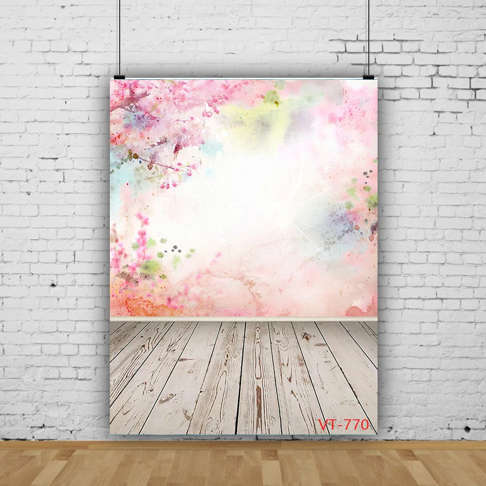 

Vinyl Custom Spring Landscape Flower Valentine's Day Homemade Flooring Background Photos and Newborns Photography VT-25