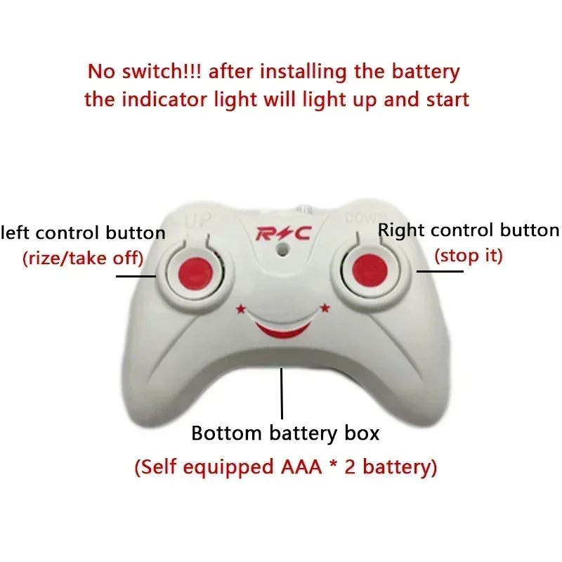 Rechargeable Mini RC Drone with Remote Control Safe Fall-resistant RC Helicopters Drone Children Toys 4