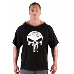 Men's Oversized Vintage Cotton Breathable T - shirt for Bodybuilding and Casual Wear (1)