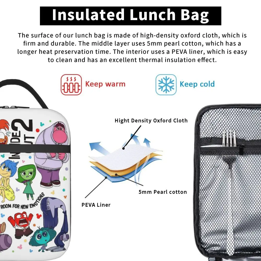Anime Inside Out 2 Movie Lunch Bag