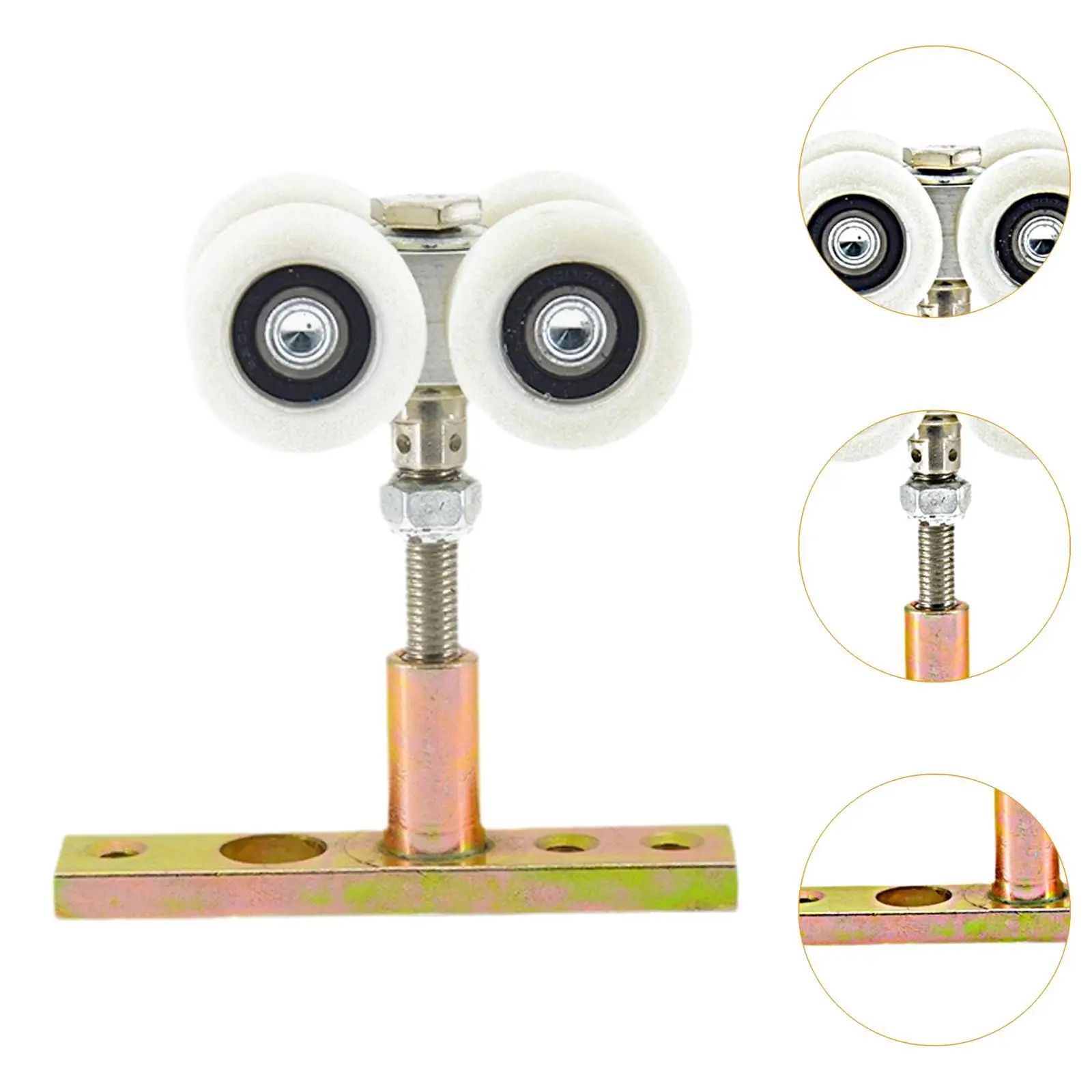 Folding Door Hanger Roller Folding Door Hanging Wheel Household Hardware Hanging Rail Pulley Nylon Bearing Wheels for Kitchen