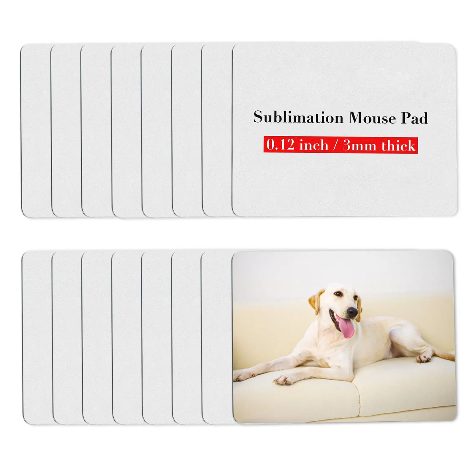 Mouse Pad 8pcs Sublimation Mouse Pad Blank Mousepad For Sublimation Transfer Heat Press Printing Crafts Non Slip