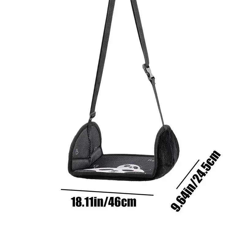 Car Travel Rest Foot Pad Portable Foot Hammock Long Flight Essential Office Footrests Hanging Adjustable Car Interior Supplies 6