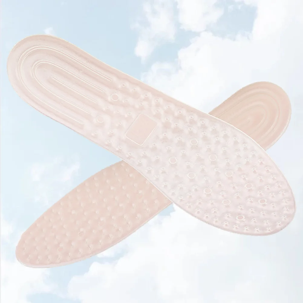 Shoe Inserts Absorbing Shoes Pads Insole Breathable Foot Inflatable Insoles White white shoes