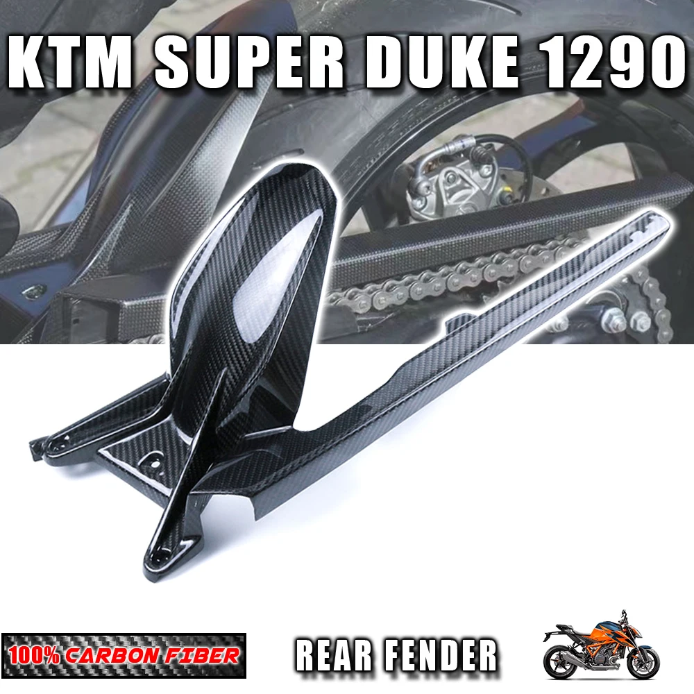

For KTM Superduke 1290 2020 2022 100% Dry Carbon Fiber Rear Fender Fairing Kit Body Parts Motorcycle Accessories
