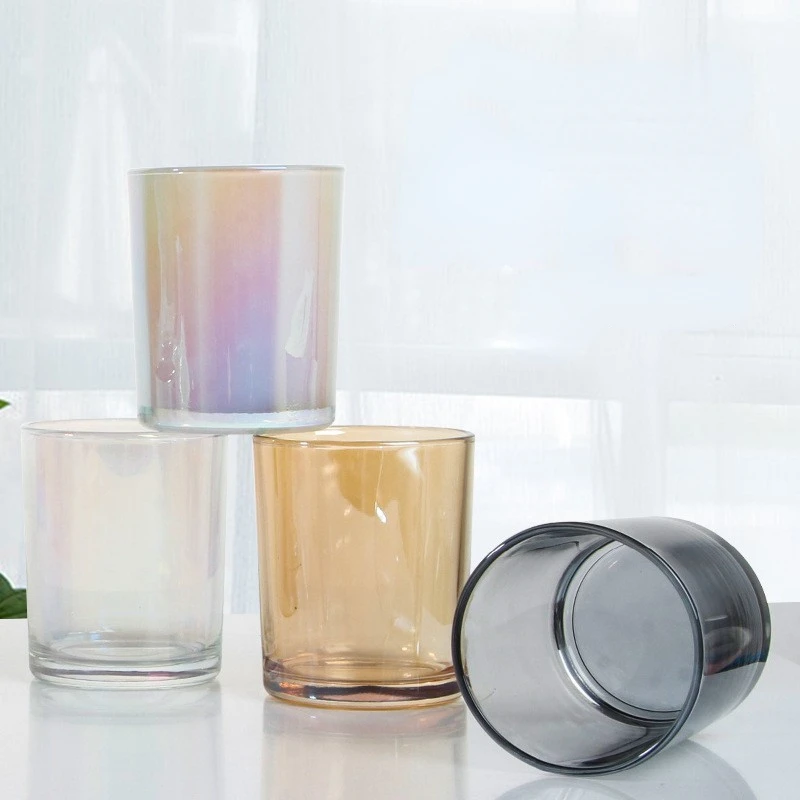 Jars for Candles 200ml Colored Glass Candle Cup Aromatherapy Candle