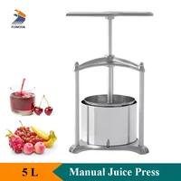 5L Manual Wine Press Machine Multifunctional Vegetable Fruit Juice Honey Pressing Separation Machine Household 1