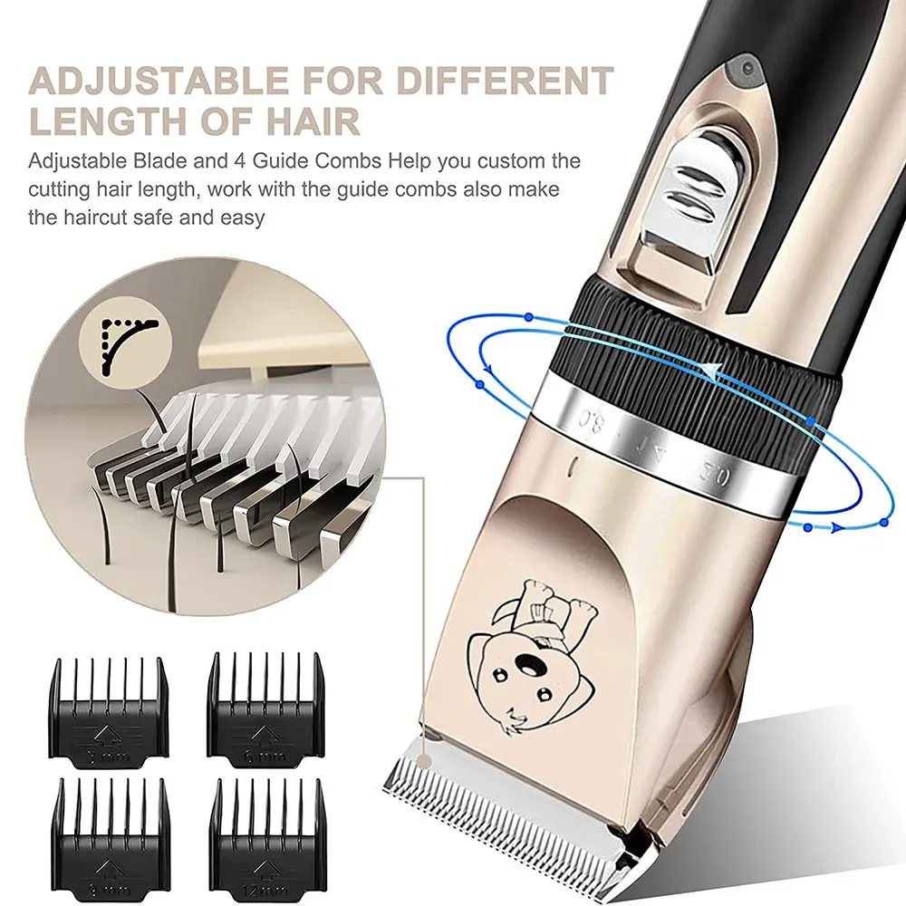 Tondeuse pour animaux de compagnie toilettage tondeuse rechargeable à