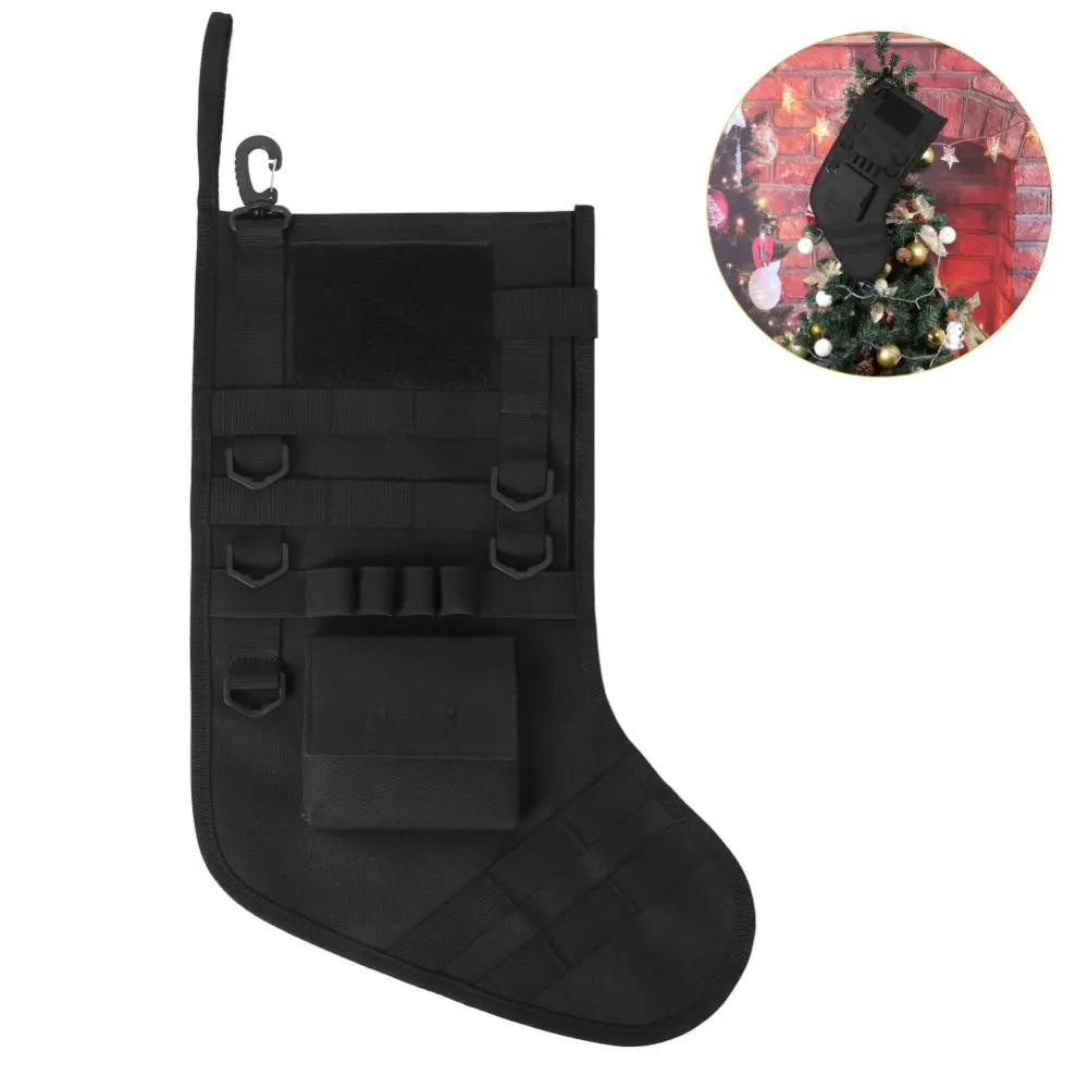 Tactical Christmas Gift Socks Outdoor Sports Pendant Military Bag Accessories Storage Bag Military Style Christmas Stocking christmas stockings