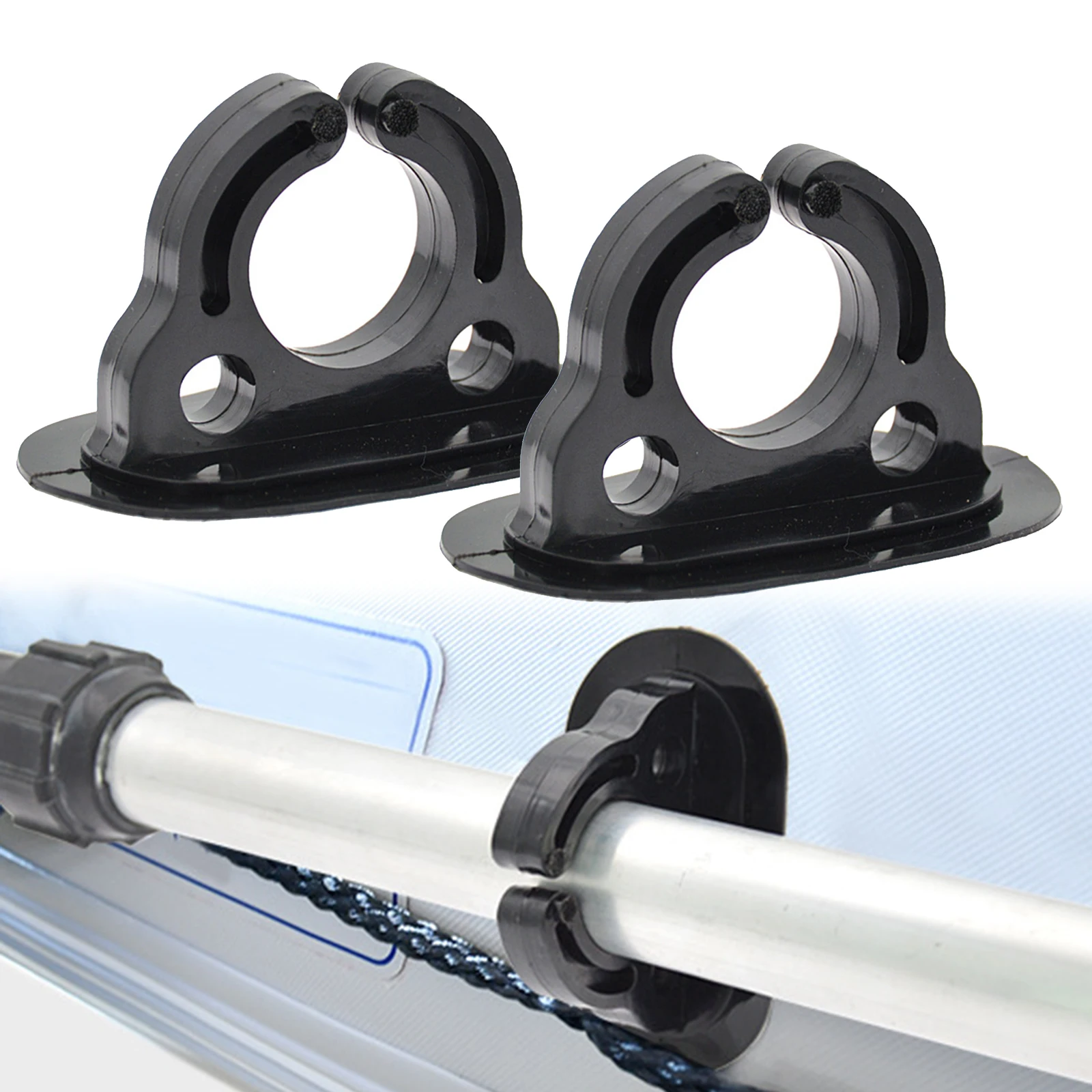 

Новинка 2023, держатели для весла 2 шт., Запасные детали черного цвета для водных видов спорта, для надувных лодок, резиновых лодок